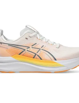 Gel-kayano 33 Running Shoes White / Stadium Orange UK 9.5 Men - Asics - FashionsVida