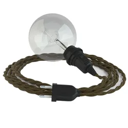 Cables Lampe Suspendue Pour Abat-jour Tc13 3 M Brown / Black One Size