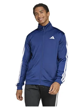 Veste De Survêtement 3 Stripes Tricot Regular Dark Blue S - Adidas - FashionsVida