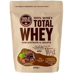 Total Whey 260g sabor Chocolate - Avellana Gold Nutrition