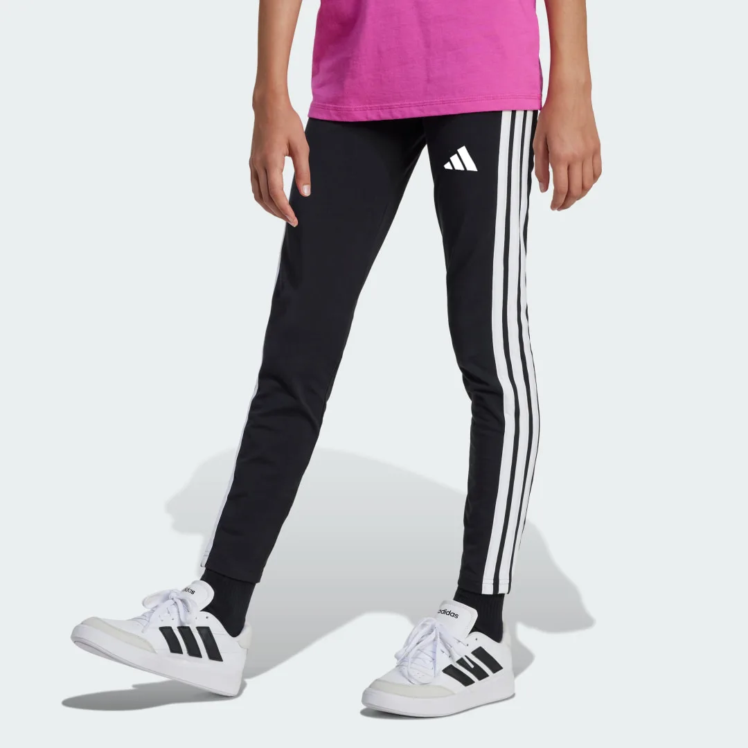 Leggings Essentials Junior 11-12A Black / White - Adidas - FashionsVida