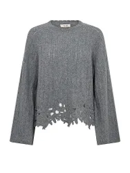 Pullover MMVANJULIORALACE gris XL