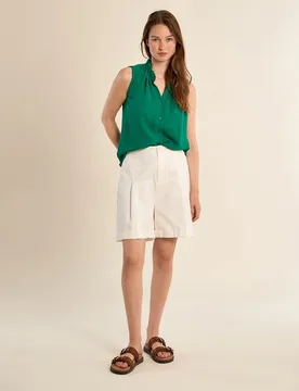 Camisa de manga sisa detalle volantes - Molly Bracken - FashionsVida