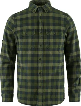Chemise en coton biologique - Skog Shirt M Deep Forest Laurel Green en Coton - Taille S - Vert - Fjall Raven - FashionsVida