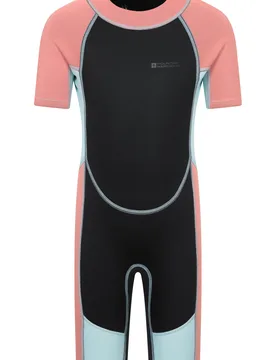 Kids Shorty 2. 5/2mm Wetsuit - Pink - Pink - Size: 3-4y - Mountain Warehouse - FashionsVida