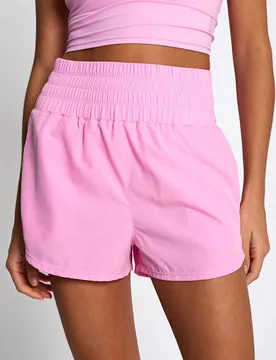 Bronte Woven High Waisted Running Shorts Light Pink female - Lilybod - FashionsVida