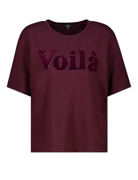 Monari Camiseta rojo oscuro 38 - monari - FashionsVida