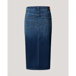 Falda vaquera de mujer midi fit slim