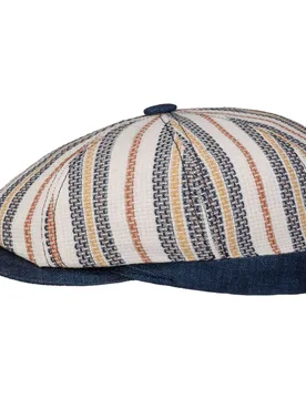 Savoca Flat Cap by - blue - Size: S (54-55 cm) - Lierys - FashionsVida