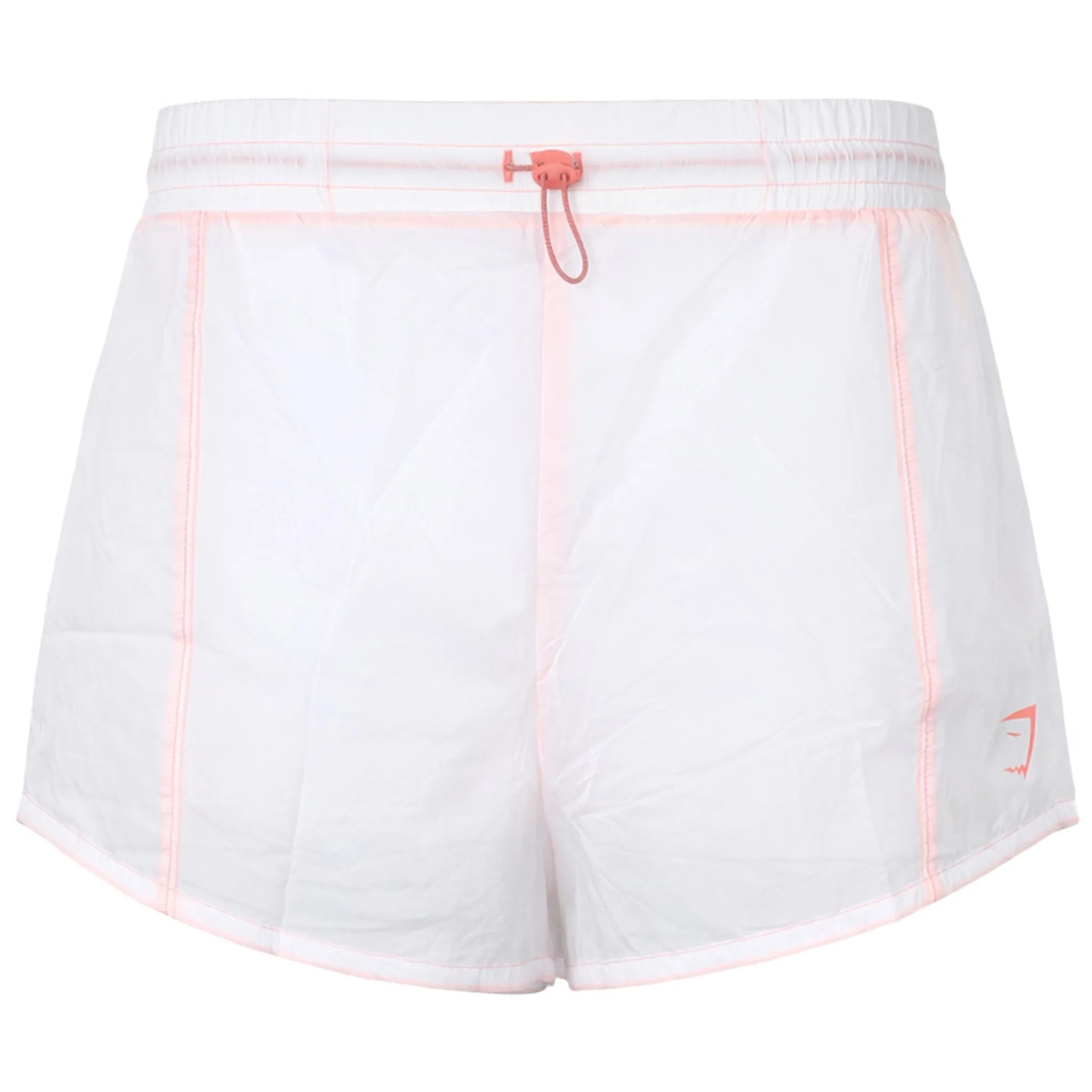 Pulse Womens White/pink Shorts - Pink & White - Size Medium - Gymshark - FashionsVida