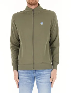 Felpa con zip VERDE XXL - North Sails - FashionsVida