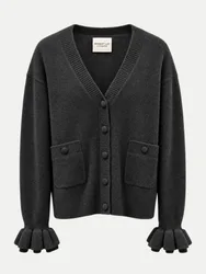 Strickjacke aus Kaschmir Schwarz 42