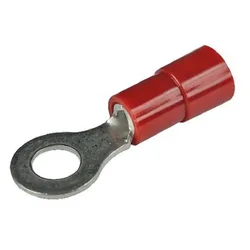 Nylon Insulated Ring Terminal Red 9.5 mm unisex