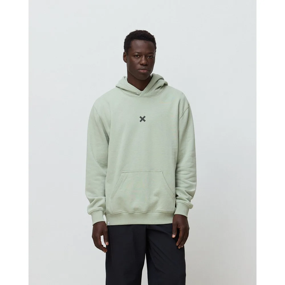 Sudadera con capucha de hombre de 100% algodón orgánico bonfire sage - Blue Banana - FashionsVida