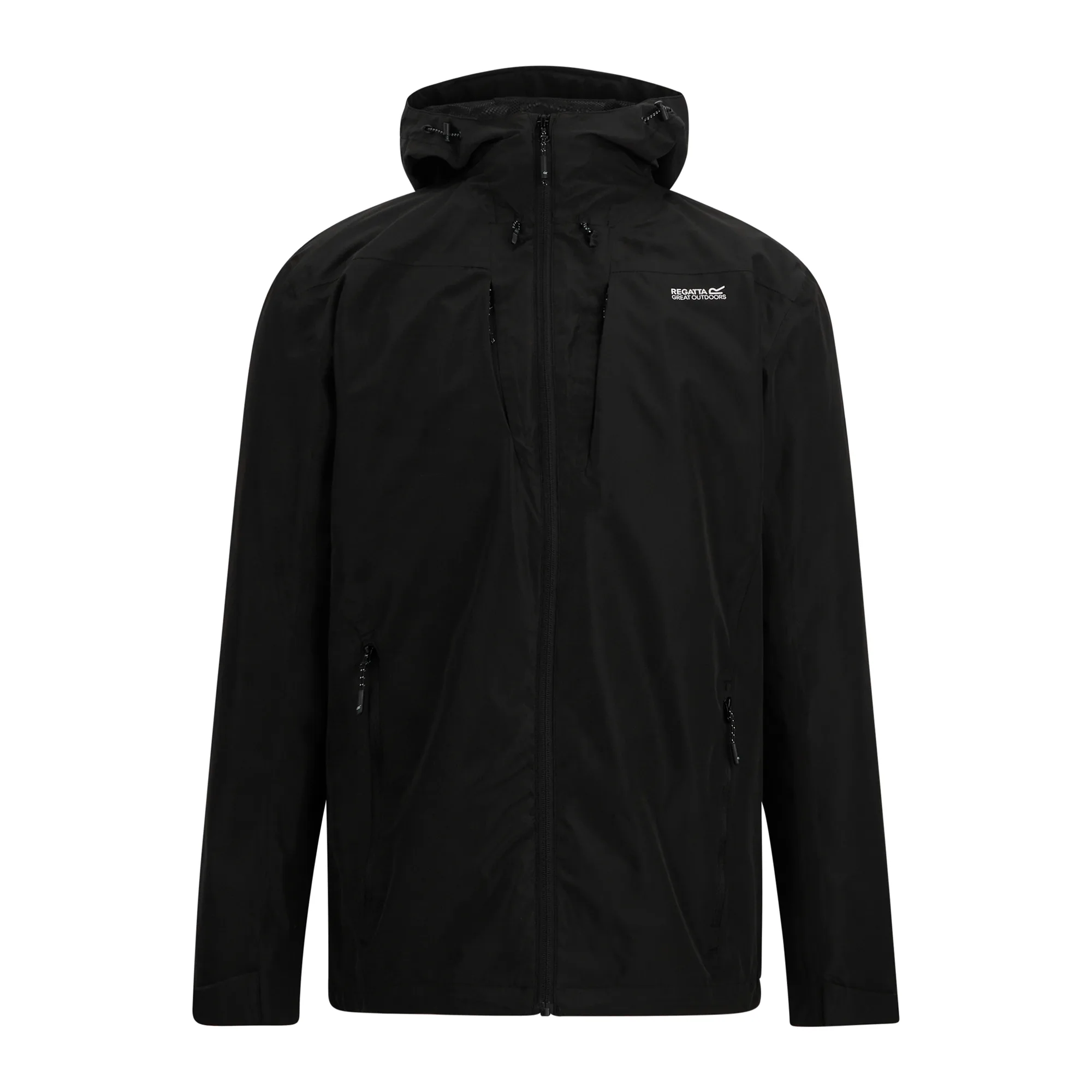 Mens Calderdale Colour Block Waterproof Jacket (Black) - Size Medium - Regatta - FashionsVida