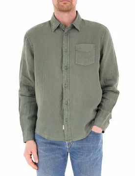 Camicia in lino VERDE MILITARE L - Blauer - FashionsVida