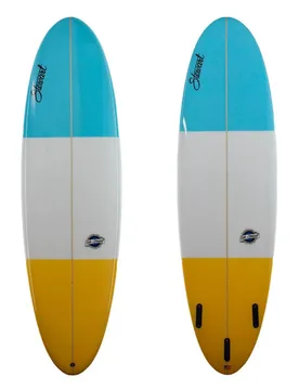 Planche De Surf Fun 7´2´´ Light Blue / White / Orange 218.4 cm unisex - Stewart - FashionsVida