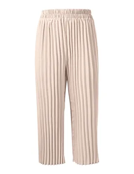 Culotte-Plisseehose "Sonja" beige XL Damen - wedolina - FashionsVida