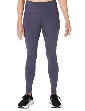 Mallas de running de invierno de cintura alta para mujer azul oscuro M - Asics - FashionsVida