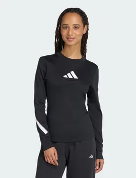 Z.N.E. Long Sleeve Long-Sleeve Top XS Black / White - Adidas - FashionsVida
