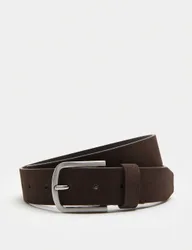 M&S Suede Casual Belt Brown male