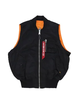 Smanicato Uomo Ma-1 Vest Black - Alpha industries - FashionsVida