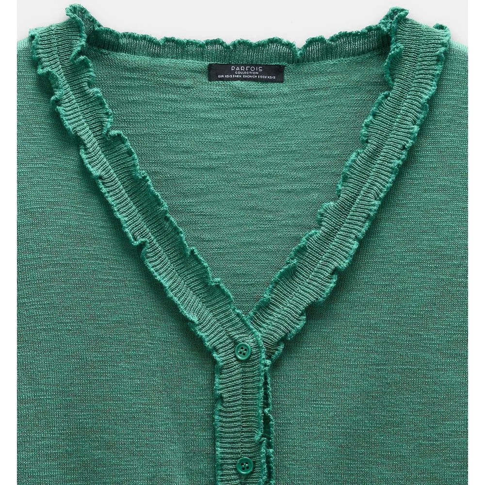 Cárdigan de mujer de punto con bordados - Parfois - FashionsVida