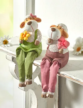 Kantensitzer "Schäfchenpaar" 2er-Set - Eldo - FashionsVida