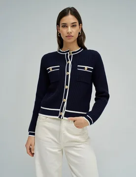 Cárdigan de mujer con botones dorados - Salsa Jeans - FashionsVida