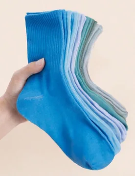 Pares de calcetines de media caña para mujer, unicolor, rayas verticales, cómodos, minimalistas, deportivos y casuales, que absorben la humedad y so - Shein - FashionsVida