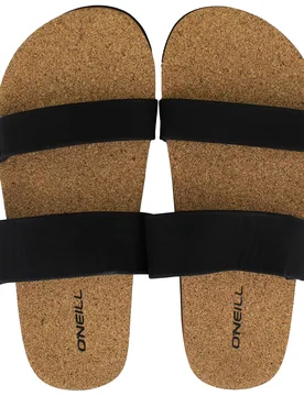 Cork Womens Black Sliders - Size Uk 5 - O'Neill - FashionsVida