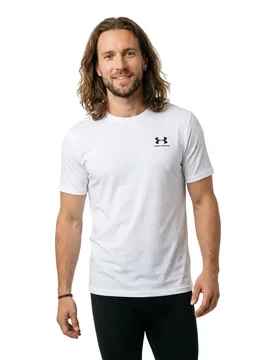 T-shirt à Manches Courtes Left Chest Logo White 2XL - Under armour - FashionsVida