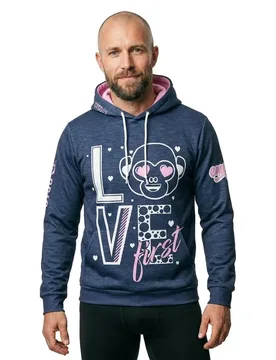 Emoji Love First Hoodie Multicolour S Men,Women - OTSO - FashionsVida