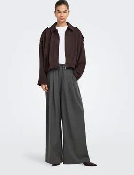 Pantalón de mujer wide leg de tiro alto - Only - FashionsVida