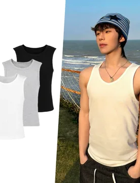 Men's t-shirts and tank tops high elasticity fit sleeveless men comfortable versatile for daily fitness in summer sleeveless men - Aliexpress - FashionsVida