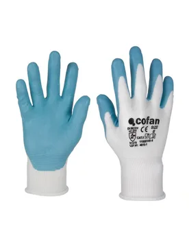 Gants De Travail 11000149 12 Unités Blue / White 7 - Cofan - FashionsVida