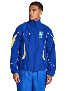 Brazil Uomo - Top da pista Blu - Taglia L - Poly Woven L - Jordan - FashionsVida