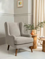 AND STONEHOUSE Sven Armchair Silver Grey
