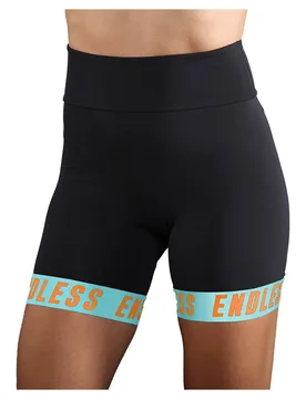 Endless Chill Shorts Black Aqua M - Endless - FashionsVida