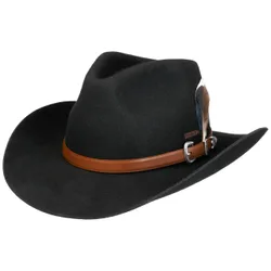 Limington Western Wool Hat by - black - Size: L (58-59 cm)