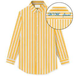 Camicie donna - brigitte cotton stripes mid v gin 92 emb - multicolore