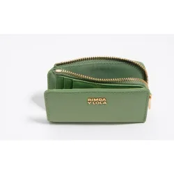 Cartera de mujer compacta nylon cremallera