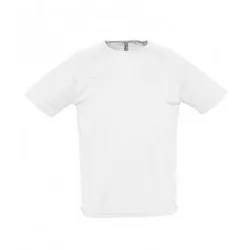 Mens Sporty Short Sleeve Performance T-Shirt (White) - Size 2xl