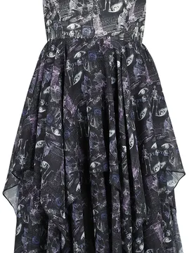 Kleid knielang - Skeleton Dress - XS bis M - für Damen - Größe M - multicolor - Frauen - female - Coven United - FashionsVida