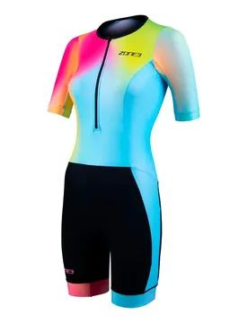 Activate+ Short Sleeve Trisuit Neon / Black M Women - Zone3 - FashionsVida