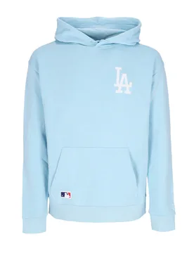 Felpa Leggera Cappuccio Uomo Mlb League Essentials Os Hoodie Losdod Chrome Blue/white - New era - FashionsVida