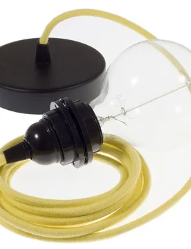 Cables Lampe Suspendue Pendel Pour Abat-jour Rc10 50 Cm Pale Yellow / Black One Size - Creative - FashionsVida