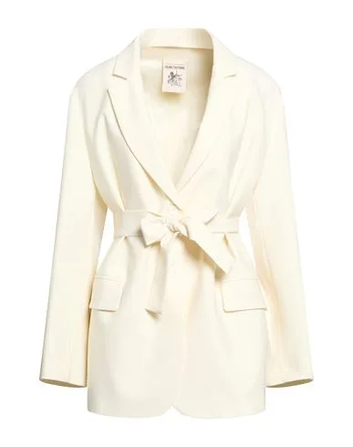 Blazer Damen Elfenbein 34 Damen - SEMICOUTURE - FashionsVida