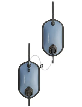 Réservoirs avec filtre par gravité - Flex Gravity Bag Peak Serie 8 Litres + 8 Litres - Bleu - LifeStraw - FashionsVida