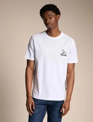 Pure Cotton Crew Neck T-Shirt White male